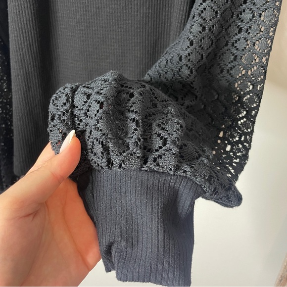 Free People Sweetest Thing Thermal Top black - Picture 8 of 10